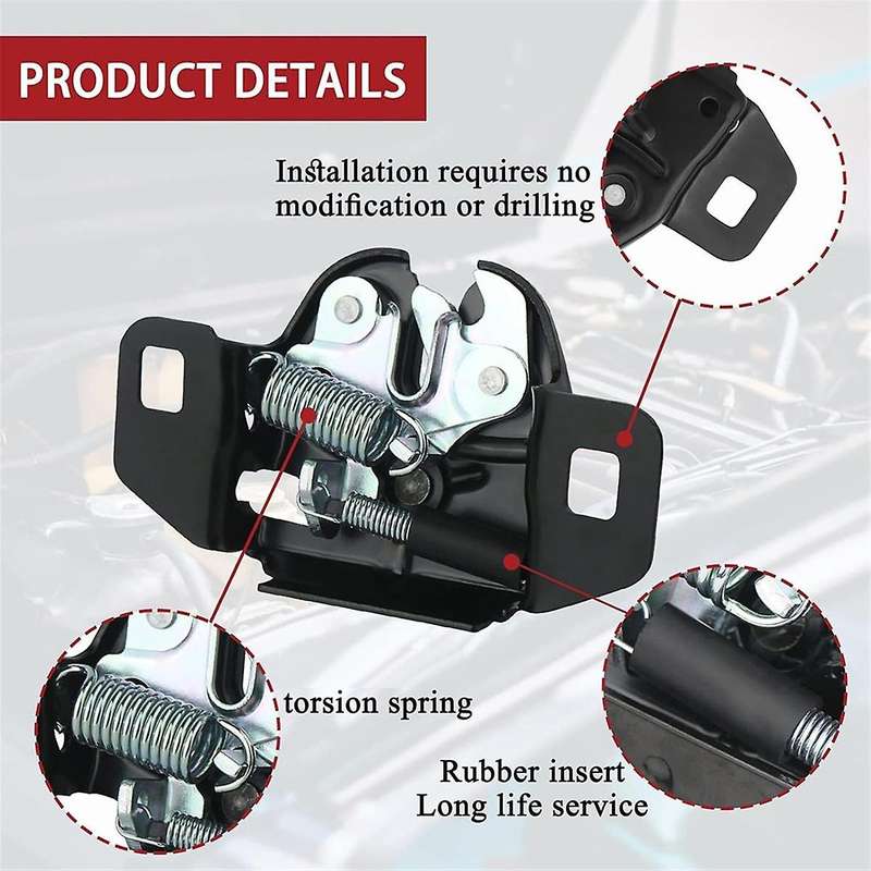 Car Front Bonnet Hood Locking Latch Assembly for Grand Caravan Ram C V 5020846aa