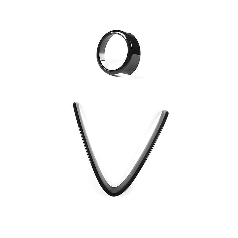 Car Front Bumper Air Grilles V Frame Decoration Trim Sticker Logo Cover Accessories for 17-20