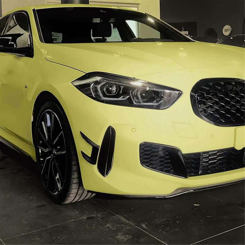 Car Front Bumper Air Vent Splitter Lip Spoiler Wind Knife for 1 Series F40 118i 120i 2019+MP Carbon