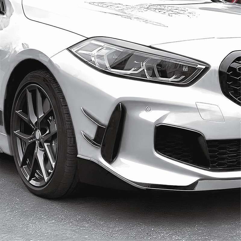 Car Front Bumper Air Vent Splitter Lip Spoiler Wind Knife for 1 Series F40 118i 120i 2019+MP Carbon