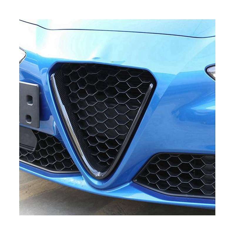 Car Front Bumper Air Grilles V Frame Decoration Trim Sticker Logo Cover Accessories for 17-20 Stelv