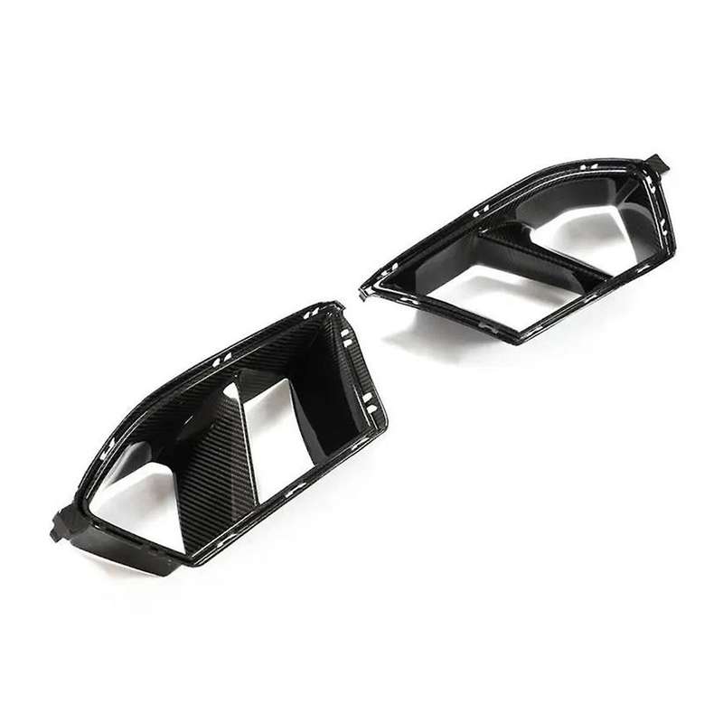 Car Front Bumper Air Inlet Grille for M3 G80 G82 G83 Side Vents Decorative Spoiler(Carbon)