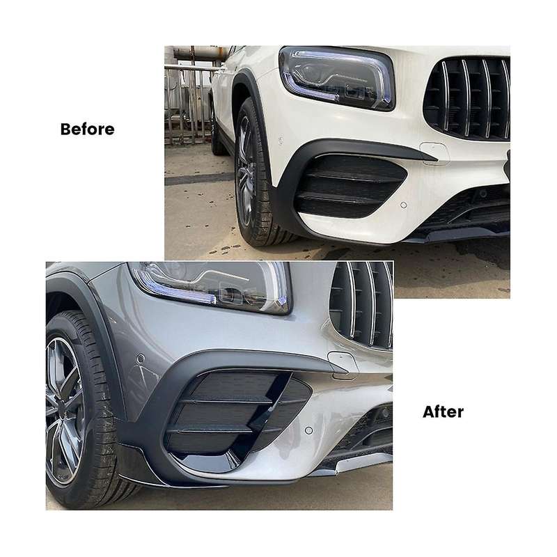 Car Front Bumper Canards Spoiler Lip Side Splitters for Class X247 2019-2022 Body Kits