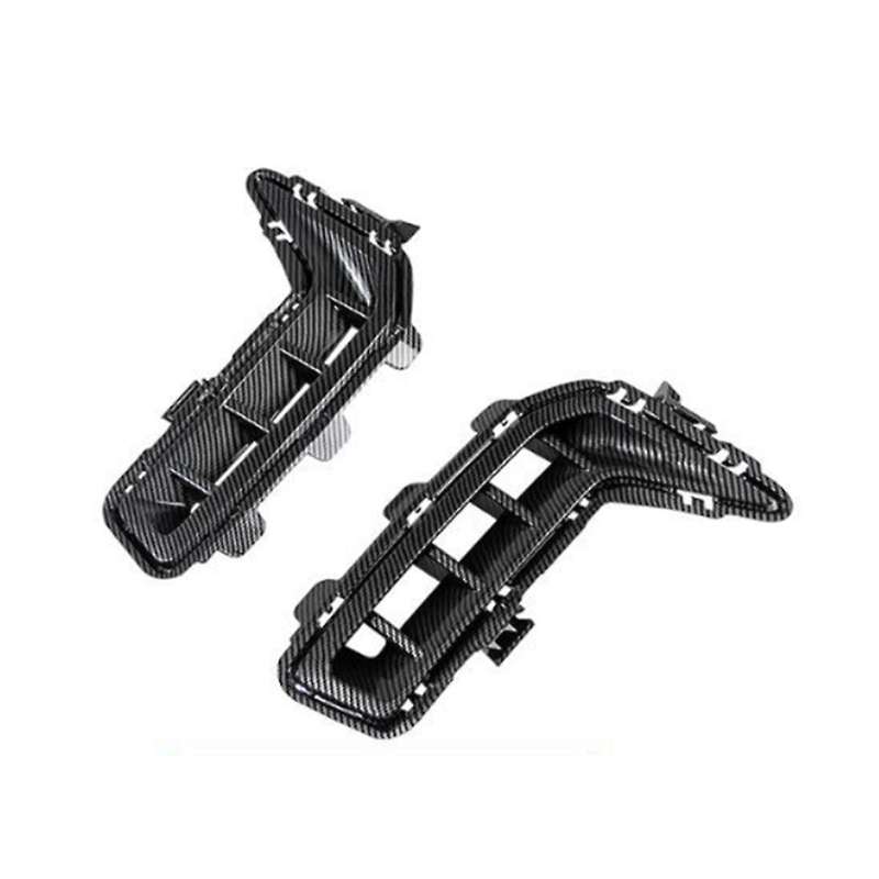 Car Front Bumper Cover Air Vent Cover Trim Outlet Intake Frame for X5 G05 X5L 2023-,Smoke Gray