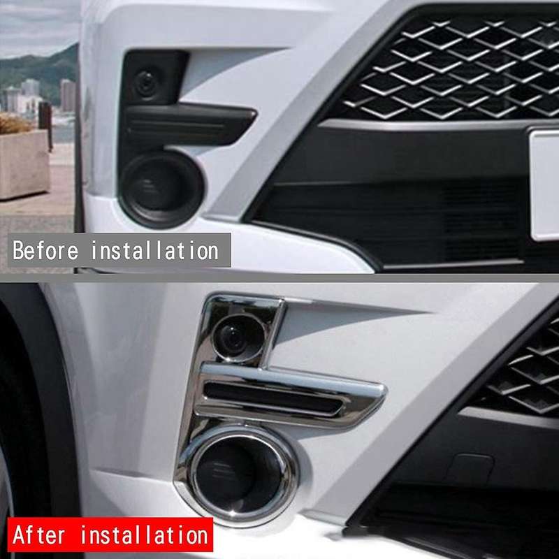 Car Front Bumper Fog Lamp Frame Front Fog Lamp Grille Car Accessories for Raize 200 Series 2021