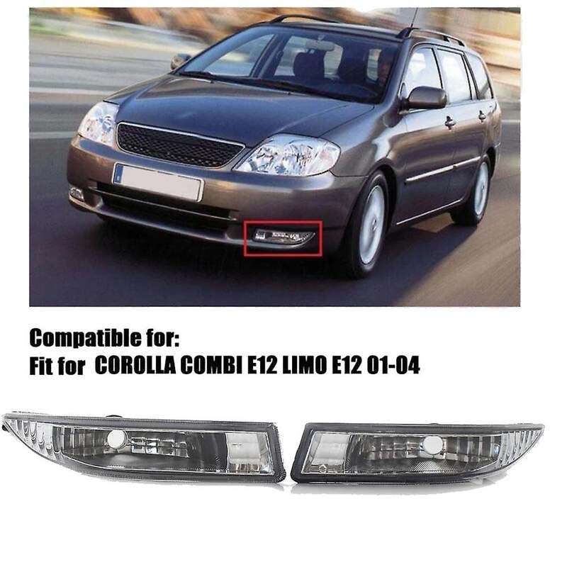 Car Front Bumper Fog Lamp Lens for E12 E12 2001-2004 8122112160 8121112150