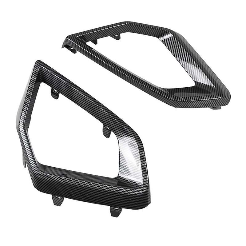 Car Front Bumper Fog Light Cover Air Vent Cover Trim Outlet Intake Frame for X5 G05 X5L 2023,Carbon