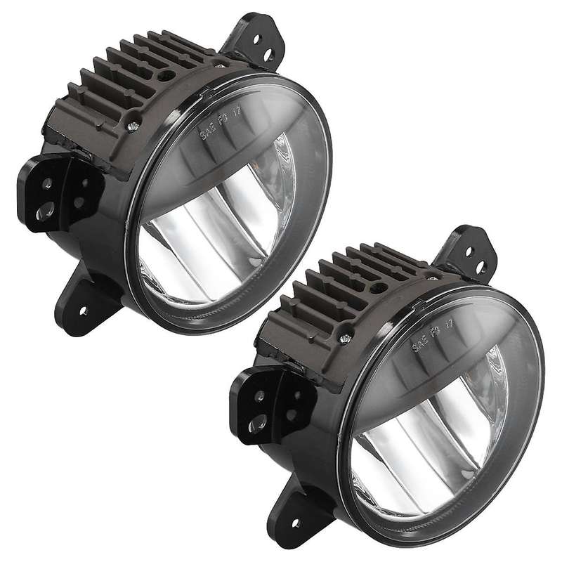 Car Front Bumper Fog Light Assembly for Wrangler JL 2018-2024 Yellow LED Daytime Running Light DRL