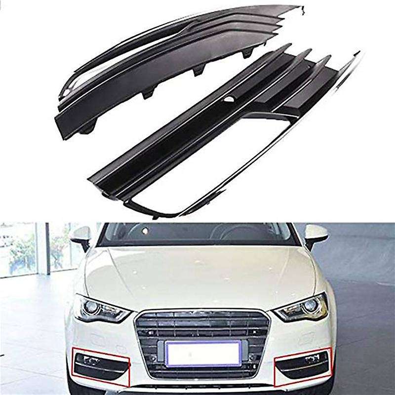 Car Front Bumper Fog Light Cover Grille for A3 Sedan 2013-2017 8v5807681a 8v5807682a