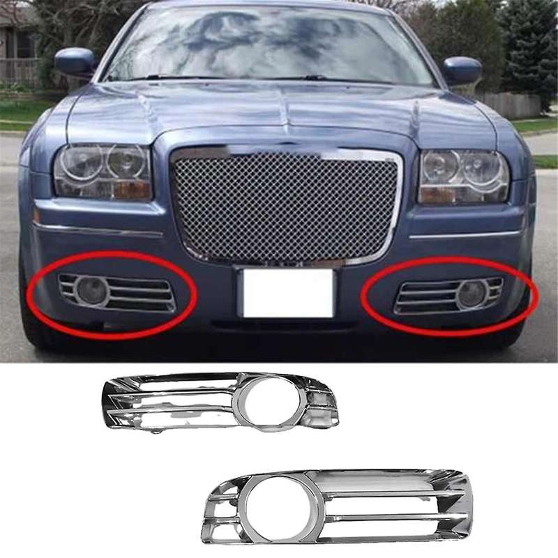 Car Front Bumper Fog Light Driving Lamp Trim Cover 4805930aa 4805931aa for 300 2005-2010 Car Accesso