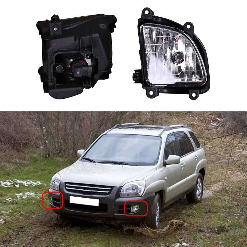 Car Front Bumper Fog Light Fog Lamp for 2.0 2.7 2005-2007 922011F001 / 922021F001 Running Light Lamp