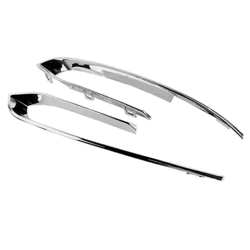 Car Front Bumper Fog Light Grille Bright Strip 51117331769 51117331770 for 5 Series F10 F11 F18 2014