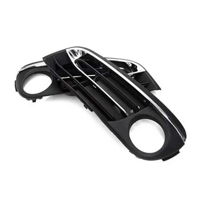 Car Front Bumper Fog Light Grille Cover with Bright Strip 51117342391 51117342392 for 5 Series F10 F