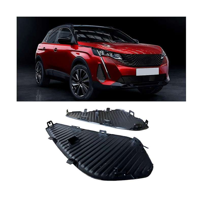 Car Front Bumper Fog Light Grille Cover Kit 1675867980 YL017824XT for 3008 2020 2021+