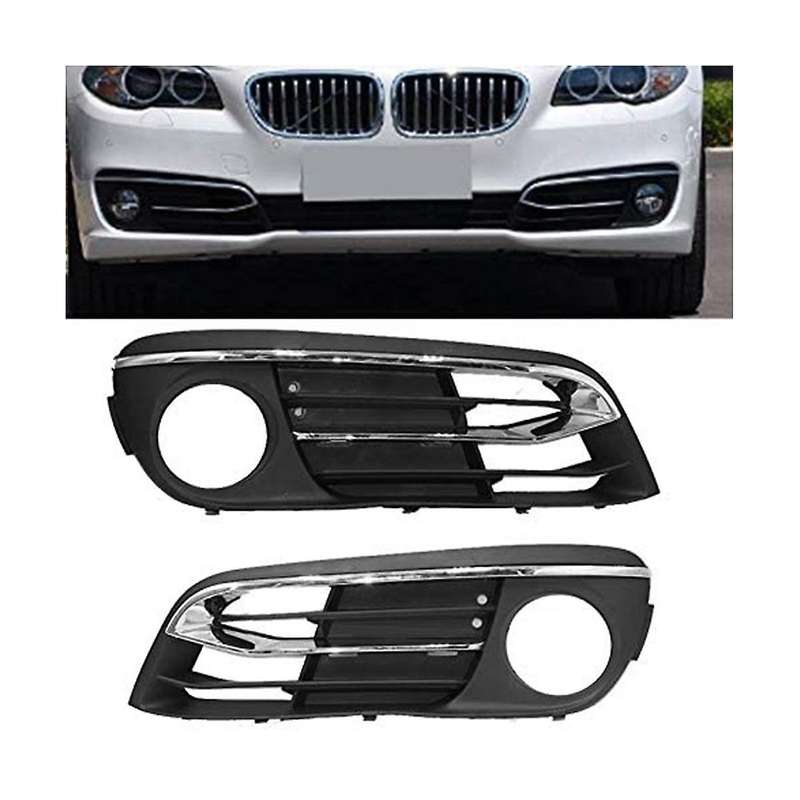 Car Front Bumper Fog Light Grille Trim Panel for F10 F11 520i 525d 528i 535i 535ix 550i 51117342389