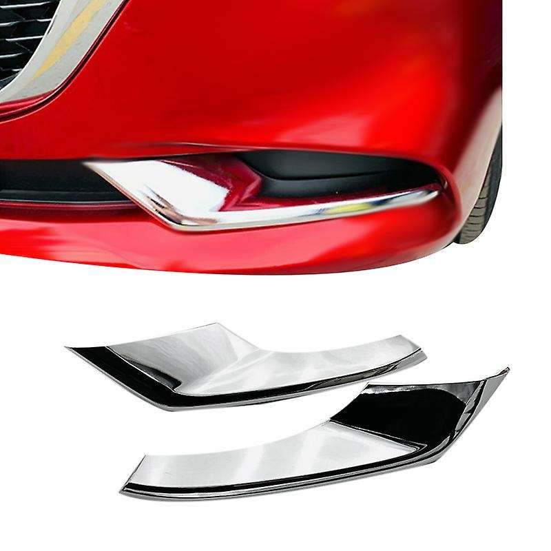 Car Front Bumper Fog Light Lamp Cover Trim Bezel for 3 Axela 2019-2020