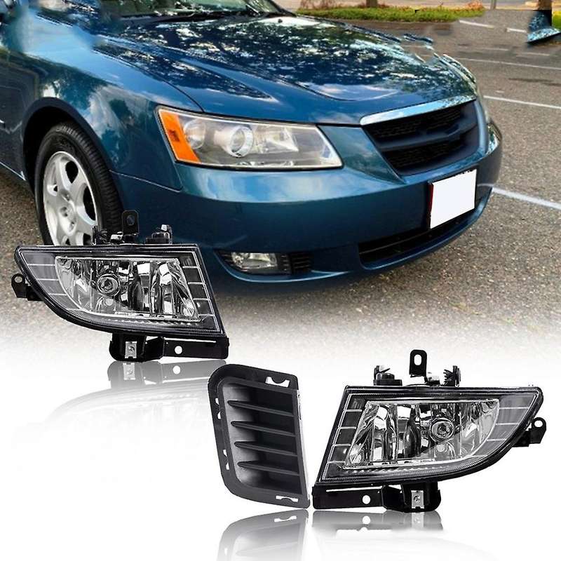 Car Front Bumper Fog Light Headlight Drl Front Fog Lamp with Bulb for 2005-2010