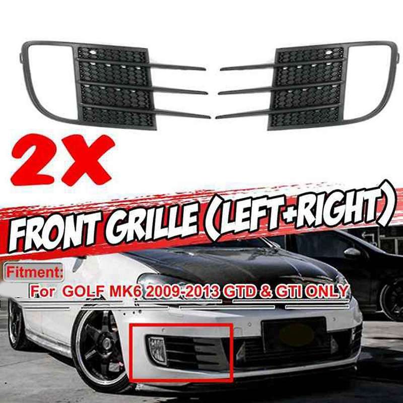 Car Front Bumper Fog Light Grille Grill Cover for -for Golf MK6 GTD & GT-I 2009-2013 5K0853665C 5K08
