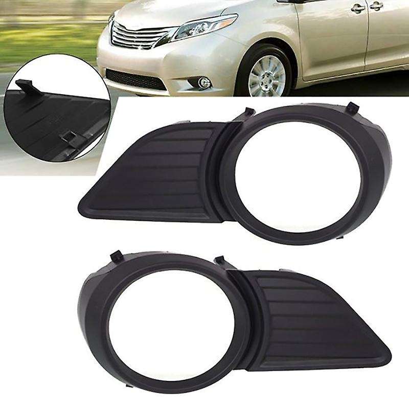 Car Front Bumper Fog Light Lamp Frame Cover Replacement for Sienna 2011-2017, 5212708030(Passenger