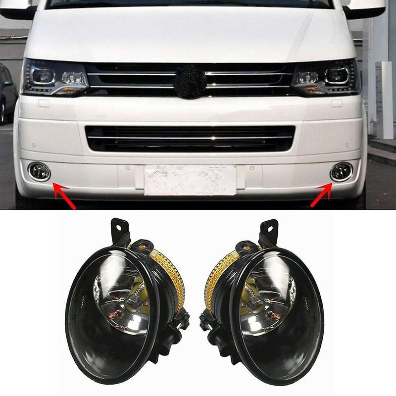 Car Front Bumper Fog Light Lamp with Bulb Driving Light for Transporter T5 T6 2010 -2015 7E0941699A