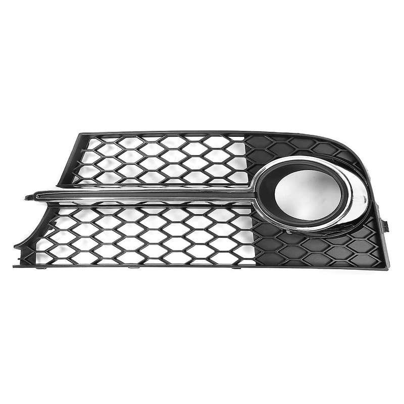 Car Front Bumper Fog Light Lamp Grilles Honeycomb Cover & Front Lower Grille for- TT MK2 TTS 2011-20