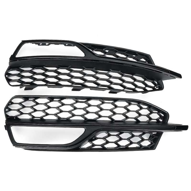 Car Front Bumper Fog Light Lamp Grille Cover Honeycomb Mesh Style for- S3 A3 S-Lines 14-16 8V3807682