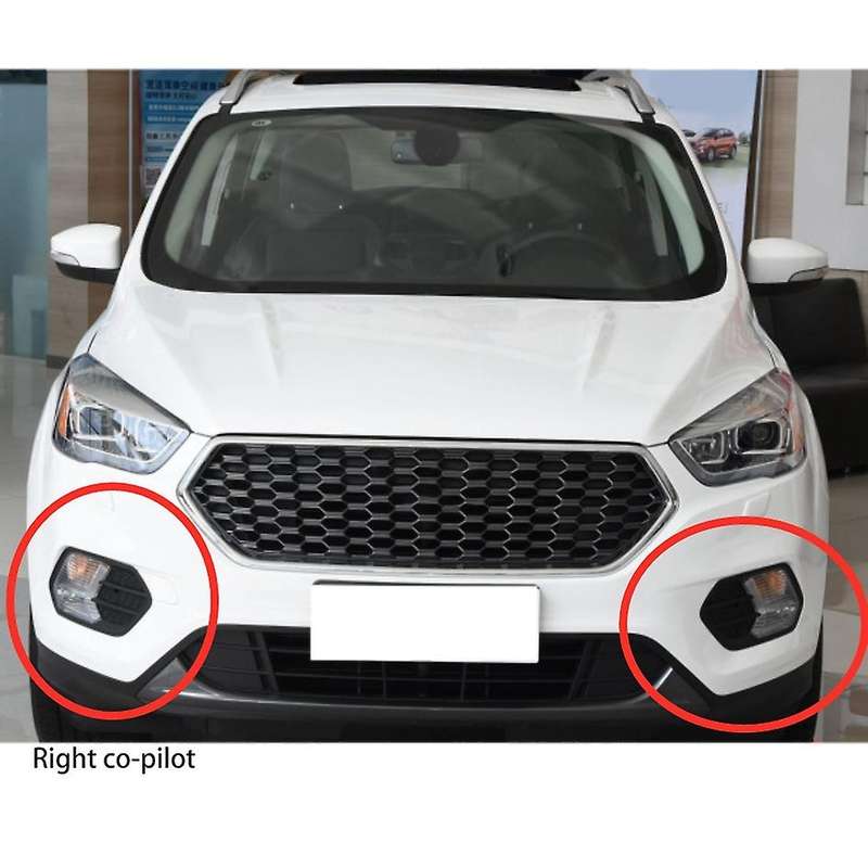 Car Front Bumper Fog Light Lamp Frame Grille Cover for Escape 2017 2018 2019 Right