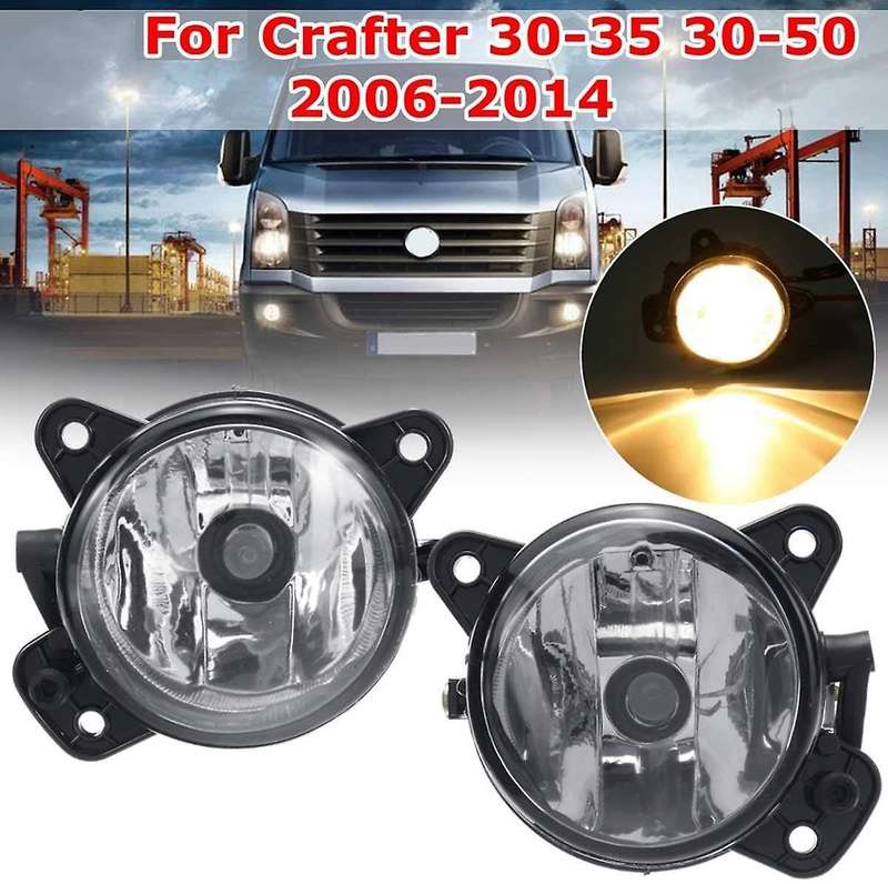 Car Front Bumper Fog Light Lamp with Bulb Driving Light for Transporter T5 2003-2014