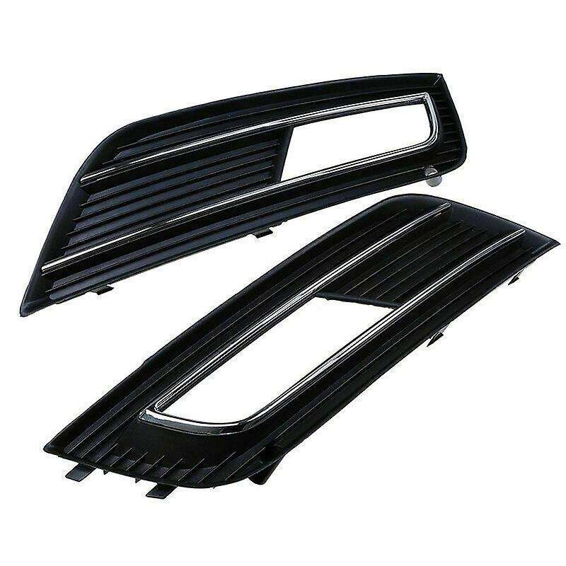 Car Front Bumper Fog Light Lamp Grill Grilles Cover for A4 B8 Facelift 2012-2015 8K0807681K 8K080768