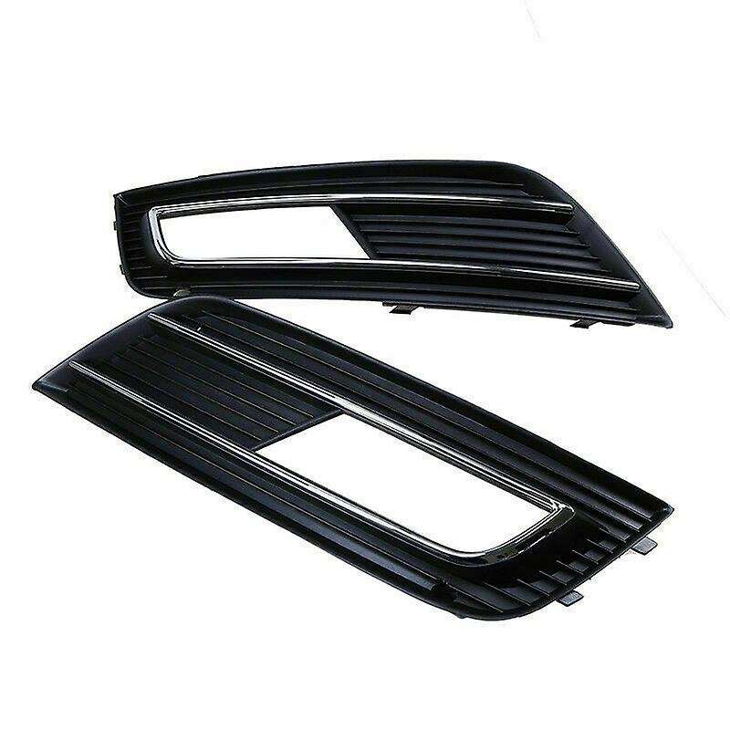 Car Front Bumper Fog Light Lamp Grill Grilles Cover for A4 B8 Facelift 2012-2015 8K0807681K 8K080768