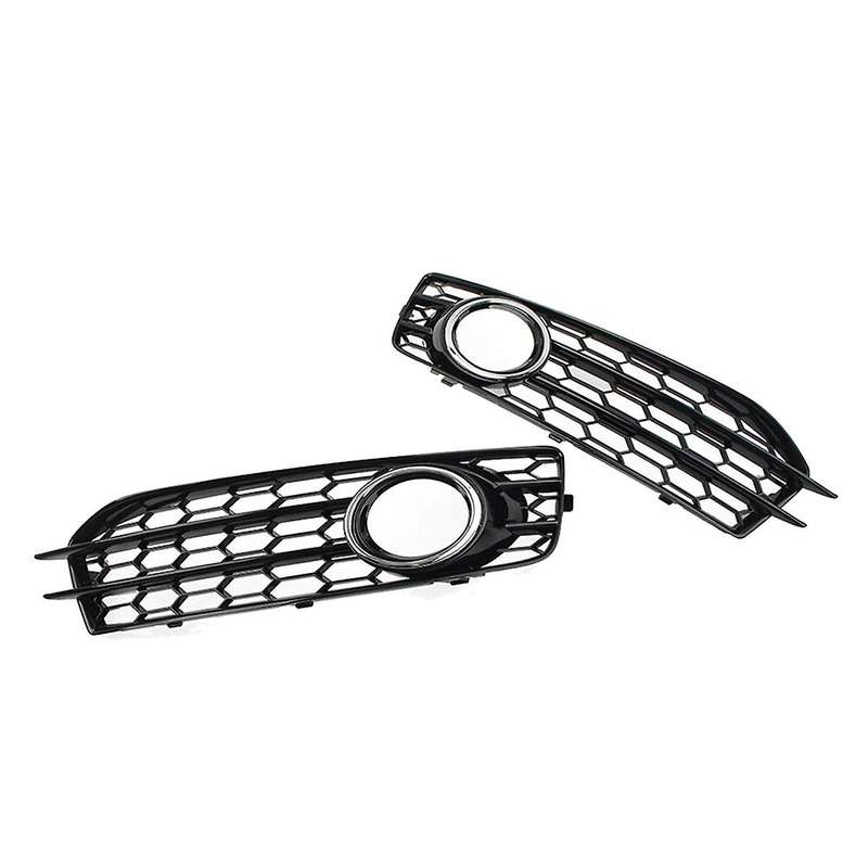 Car Front Bumper Fog Light Mesh Grille for A3 8p 2009-2013 8p0807682d Fog Lamp Honeycomb Grille Cove