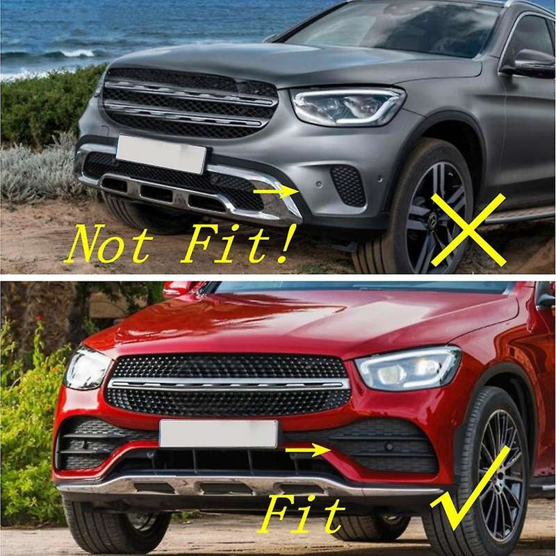 Car Front Bumper Fog Light Trim Spoiler for GLC Coupe 2020 2021