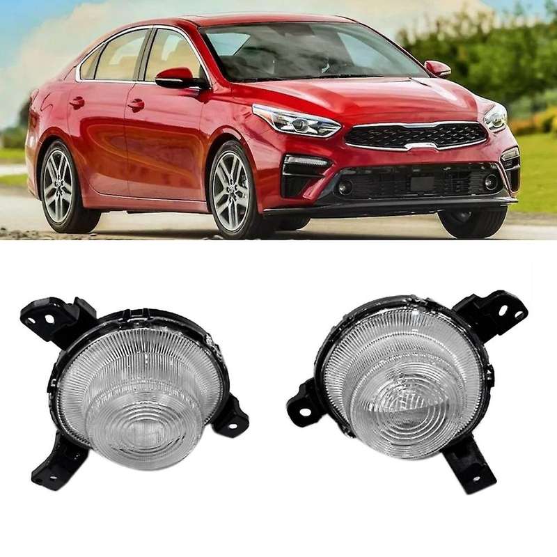 Car Front Bumper Fog Lights Assembly Driving Lamp Foglight with Bracket for Forte 2019-2020 92207M7