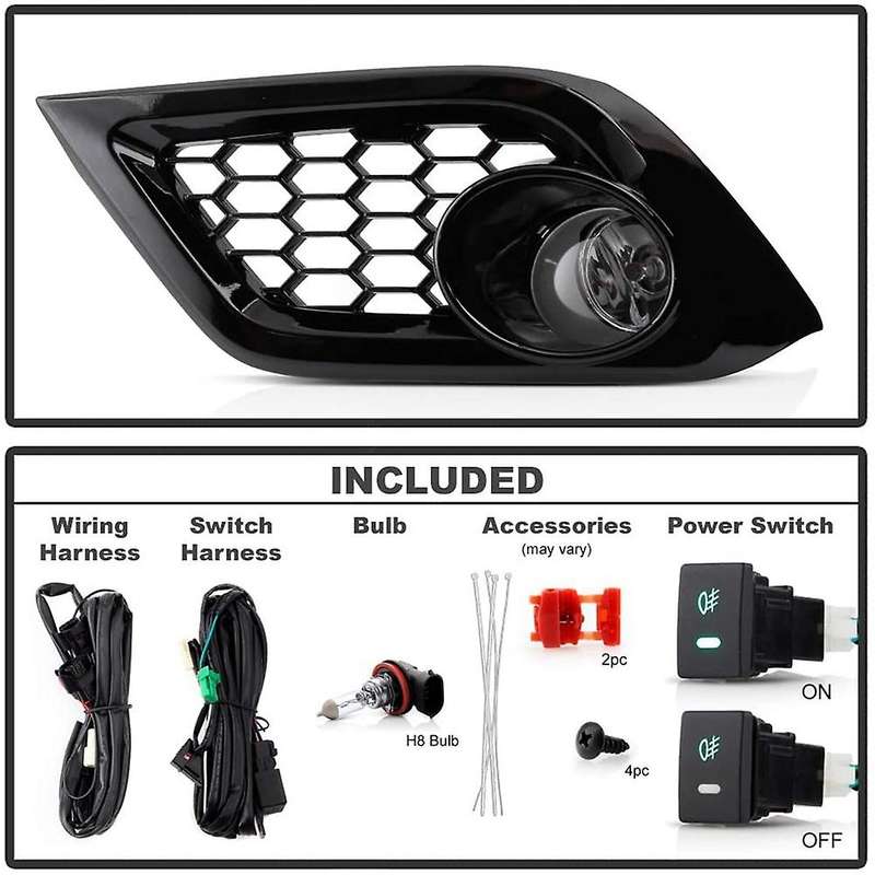 Car Front Bumper Fog Lights Driving Lamps with Switch Assembly Left+Right for IM IM 2016-2018