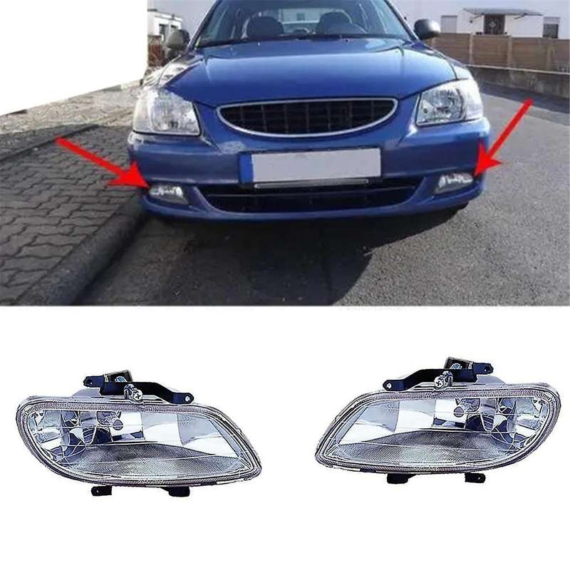 Car Front Bumper Foglights 92202-25000 92201-25000 for Accent Sedan Fog Light Assembly