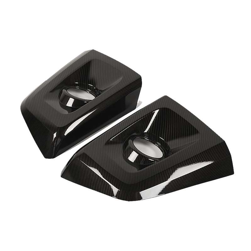 Car Front Bumper Fog Lights Lamp Cover ABS Decoration Accessories for Jimny 2019 2020 2021 ,Carbon F