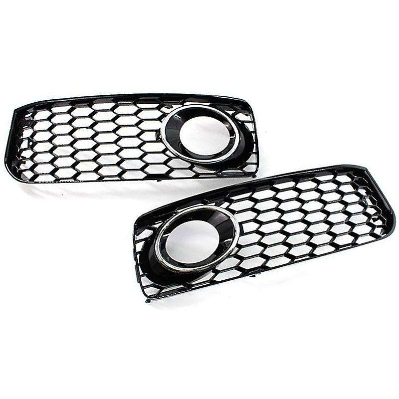 Car Front Bumper Fog Lights Honeycomb Mesh Hexagonal Front Ventilation Grille for A5 RS5 2008-2012