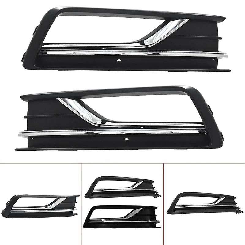 Car Front Bumper Fog Lights Grille Us Style Fog Lamp Cover for B8 2016 2017