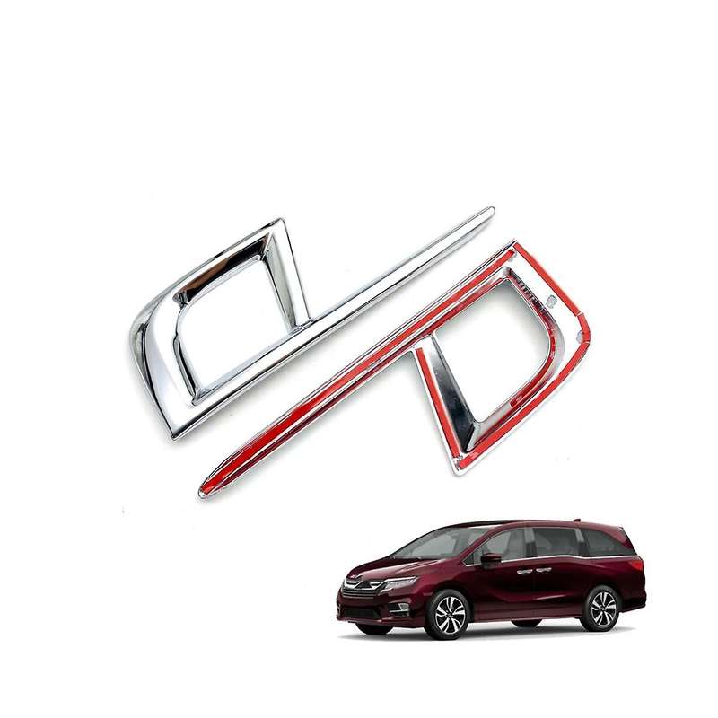 Car Front Bumper Front Fog Lamp Cover Fog Lamp Decorative Trim for Odyssey 2018 2019 2020 Us Versio