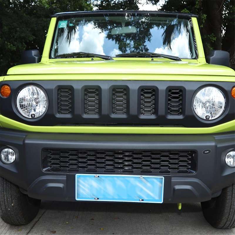 Car Front Bumper Grill Insert Cover Trim Decoration Exterior Accessories for Jimny 2019-2022 , ABS C