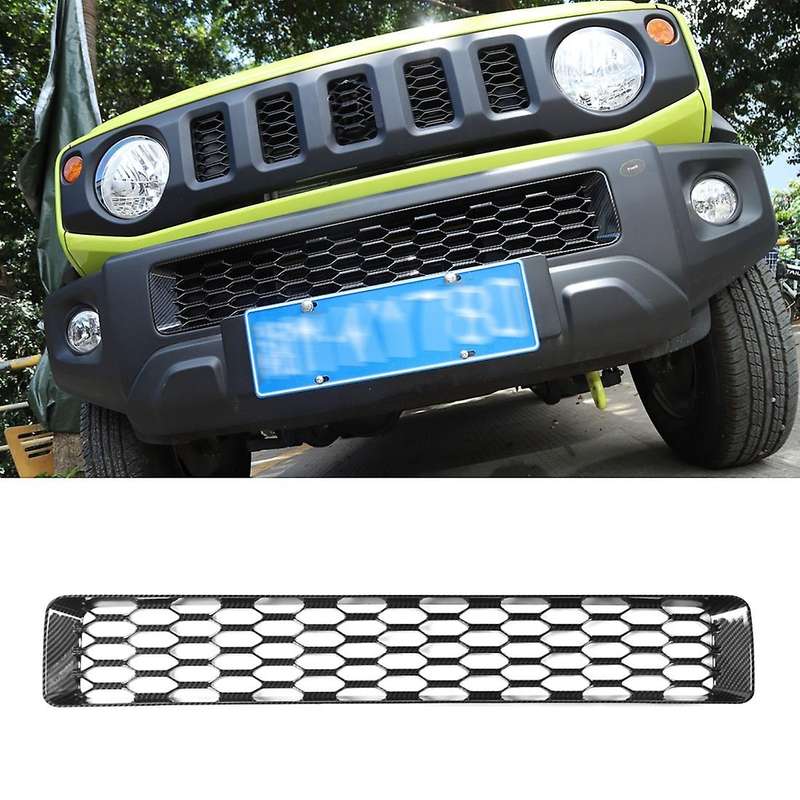 Car Front Bumper Grill Insert Cover Trim Decoration Exterior Accessories for Jimny 2019-2022 , ABS C