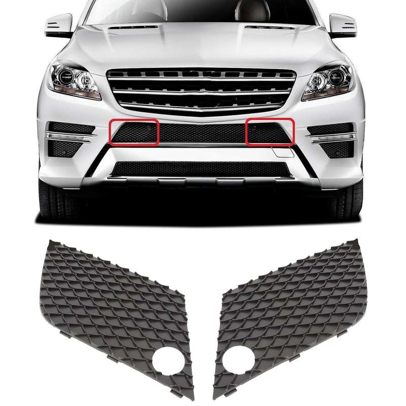 Car Front Bumper Grill Trim Set Left Right for Mb Ml Class W166 1668851822 1668851722