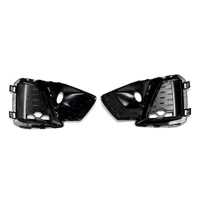 Car Front Bumper Grille Fog Lamp Light Cover Grille for A4 A4L 2020-2021 Sport