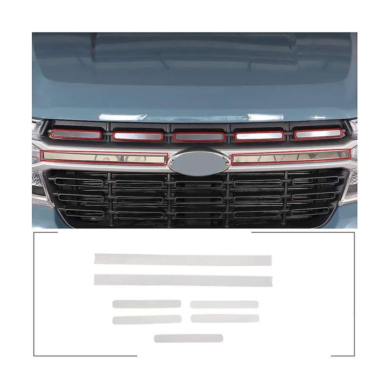 Car Front Bumper Grille Mesh Inserts Covers Trim Decoration for 2022 2023 Accessories