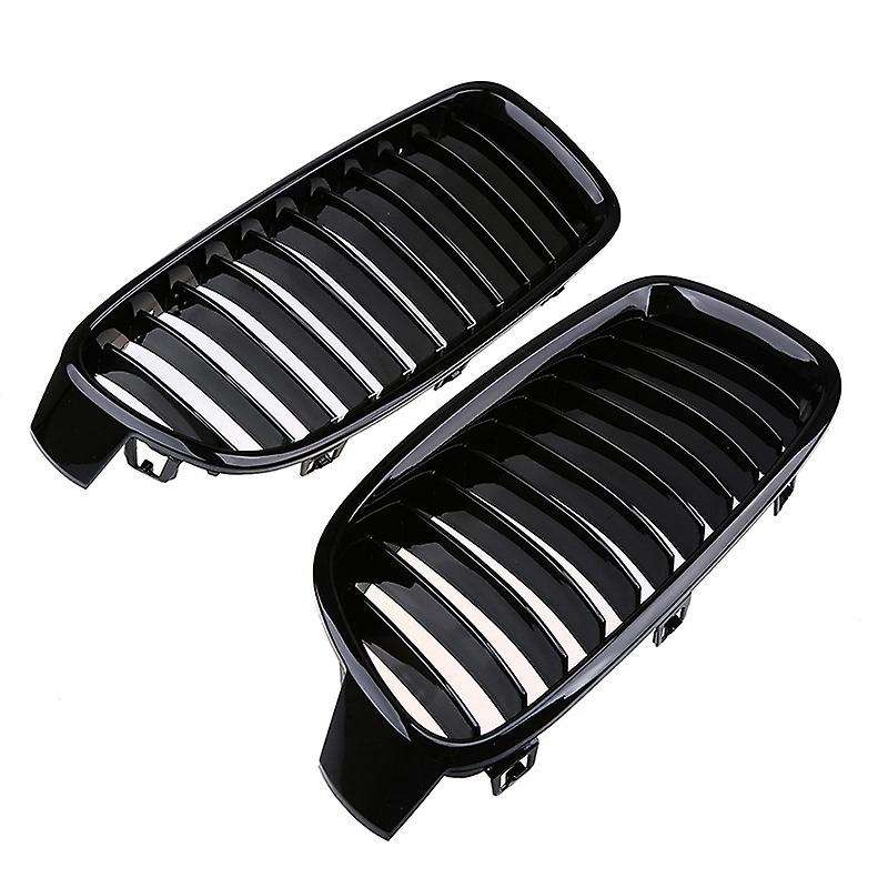 Car Front Bumper Grilles Hood Center Grill Dual Slats Grill for 3 Series F30 320DX/320I/340IX 2012-2