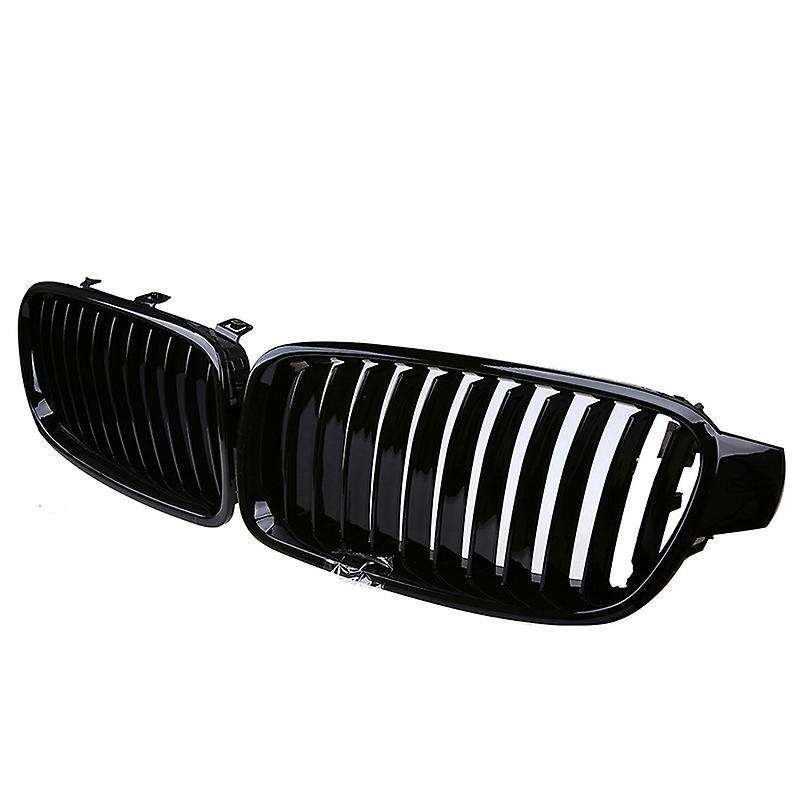 Car Front Bumper Grilles Hood Center Grill Dual Slats Grill for 3 Series F30 320DX/320I/340IX 2012-2