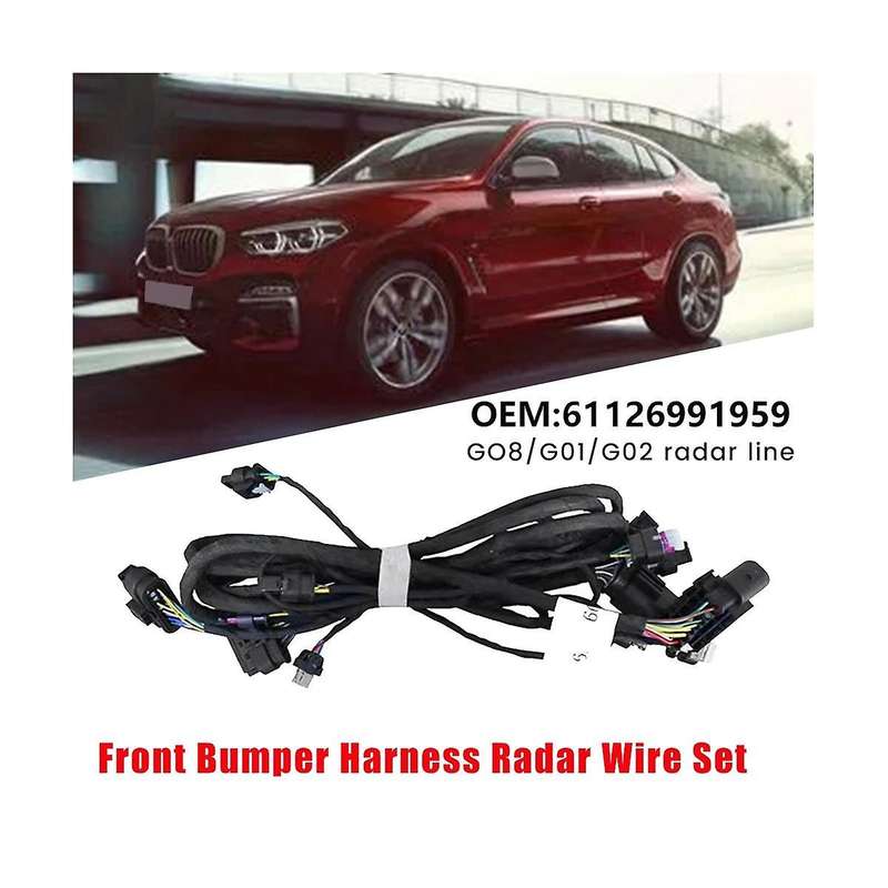 Car Front Bumper Harness Radar Wire Set 61126991959 for X3 G01 G08 X4 G02 2017-2021 Parking Aid Wir