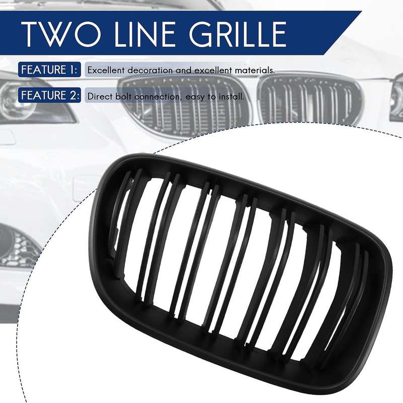 Car Front Bumper Kidney Grille Two-Line Grille for  X3 F25 2010-2014 51712297589 51712297590