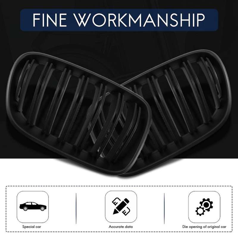 Car Front Bumper Kidney Grille Two-Line Grille for  X3 F25 2010-2014 51712297589 51712297590