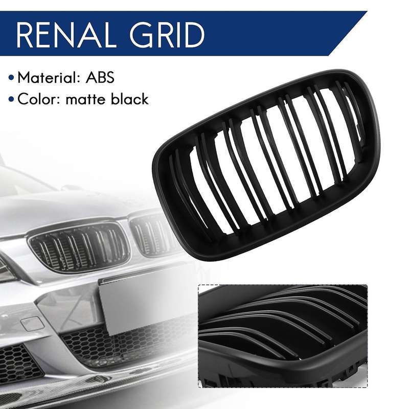 Car Front Bumper Kidney Grille Two-Line Grille for  X3 F25 2010-2014 51712297589 51712297590